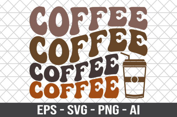 Coffee Retro SVG Graphics for Crafts