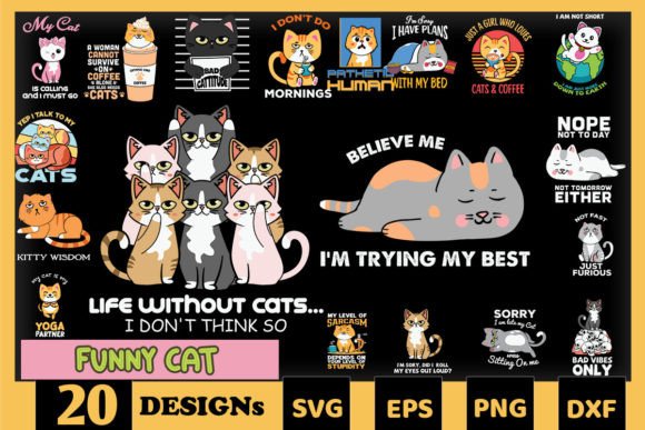 Funny Cat Bundle SVG 20 Designs Review