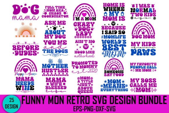 Funny Mon Retro Svg Design Bundle: A Seller’s Review for Crafts and Graphics