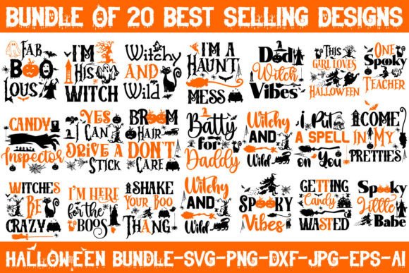 Halloween SVG Bundle, Halloween PNG: Graphics and Crafts for Content Creators