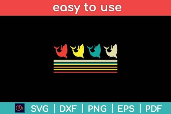 Vintage Retro Funny Whale Lover Svg Graphics and Crafts